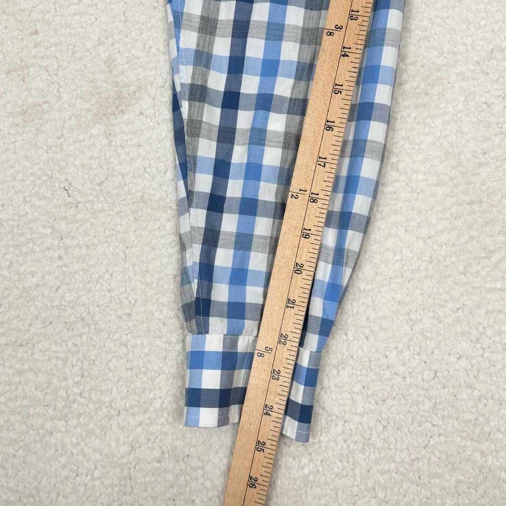 Lot of 2 Vineyard Vines Mens Medium Slim Fit Whale Shirts Plaid Gingham Blue Red - Picture 11 of 13